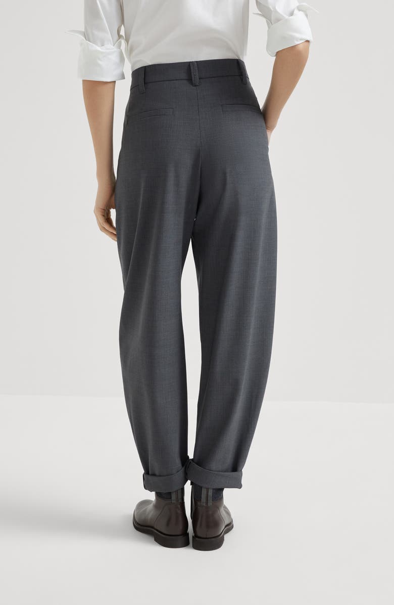 Brunello Cucinelli Slouchy trousers, Alternate, color, Anthracite