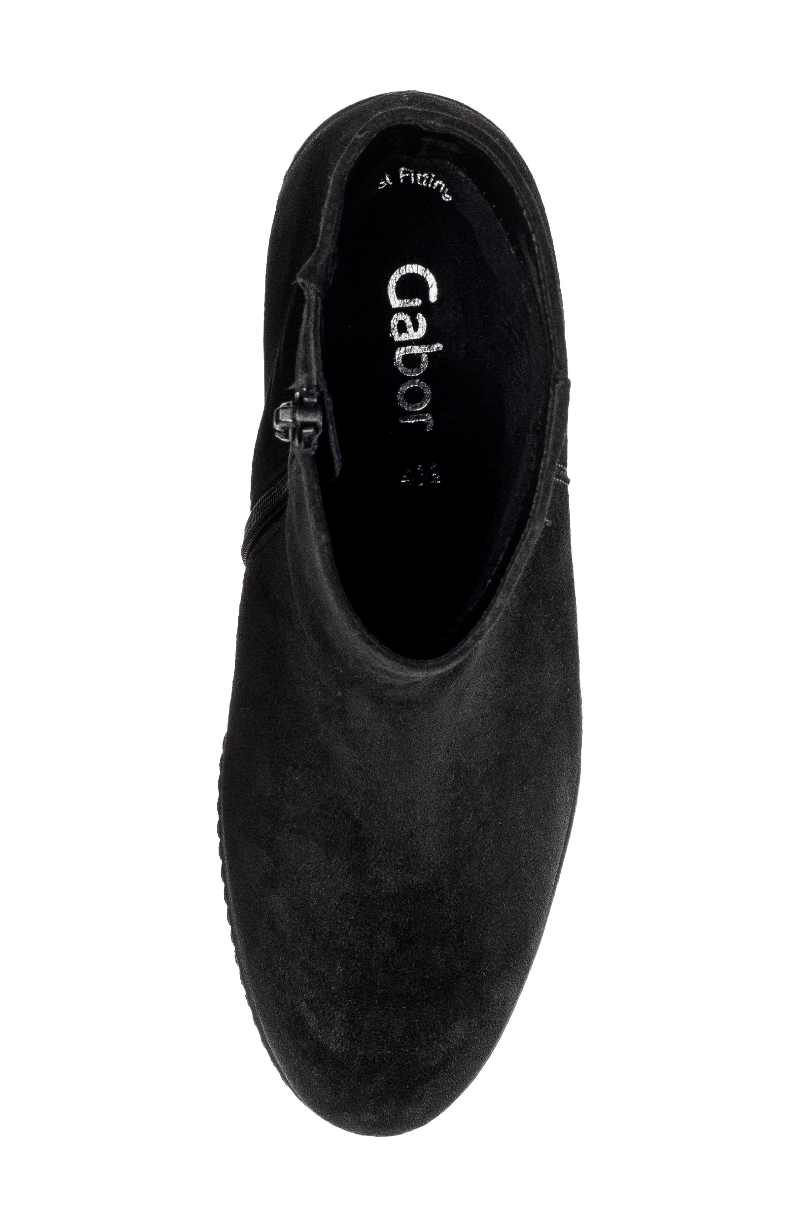Gabor 74.780 Wedge Bootie, Alternate, color, Black