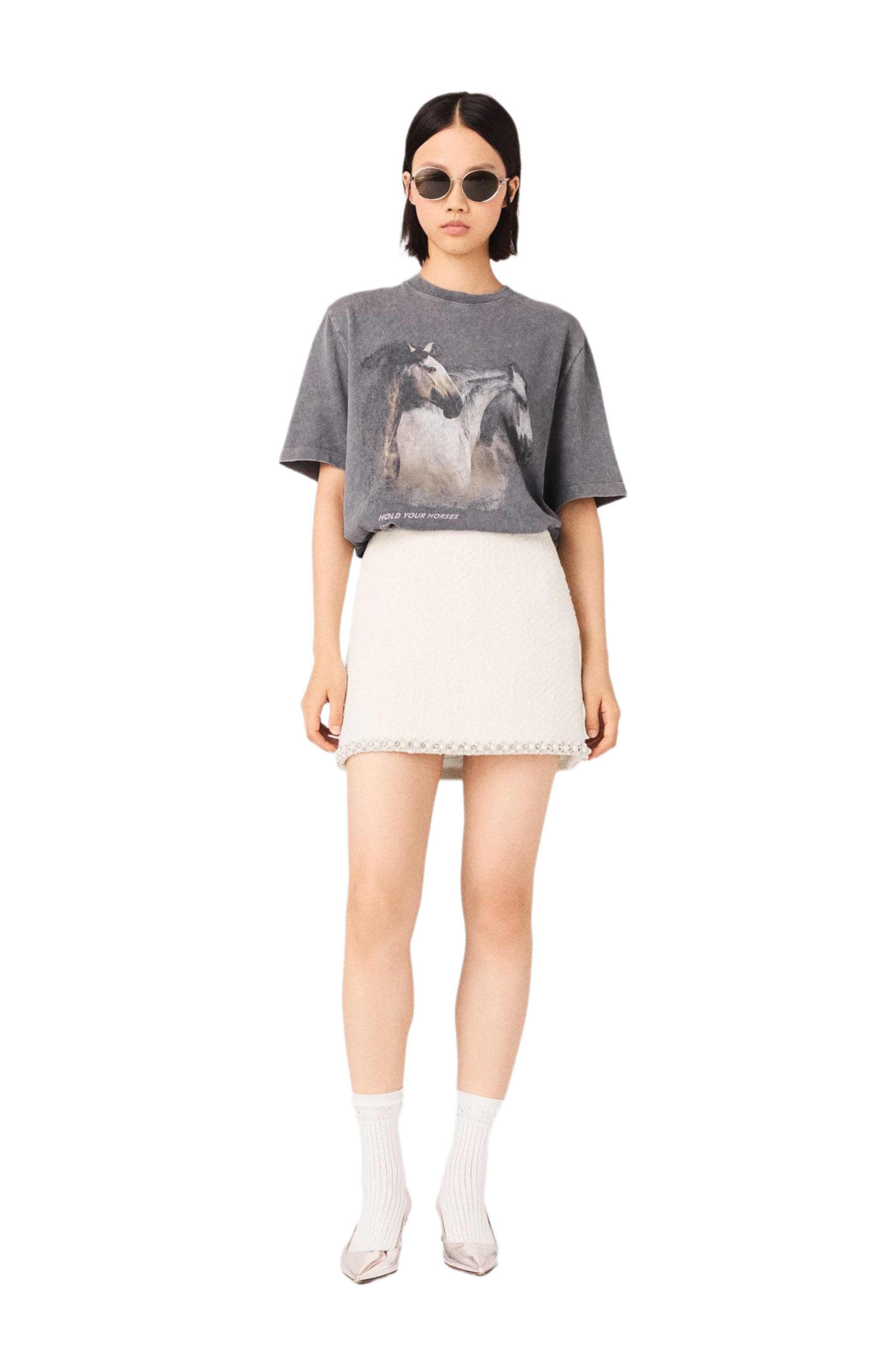 Horse print T-shirt - image 2
