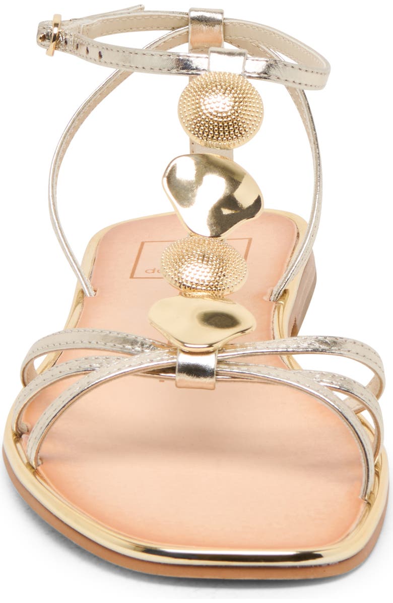 Dolce Vita Faun Ankle Strap Sandal, Alternate, color, Light Gold