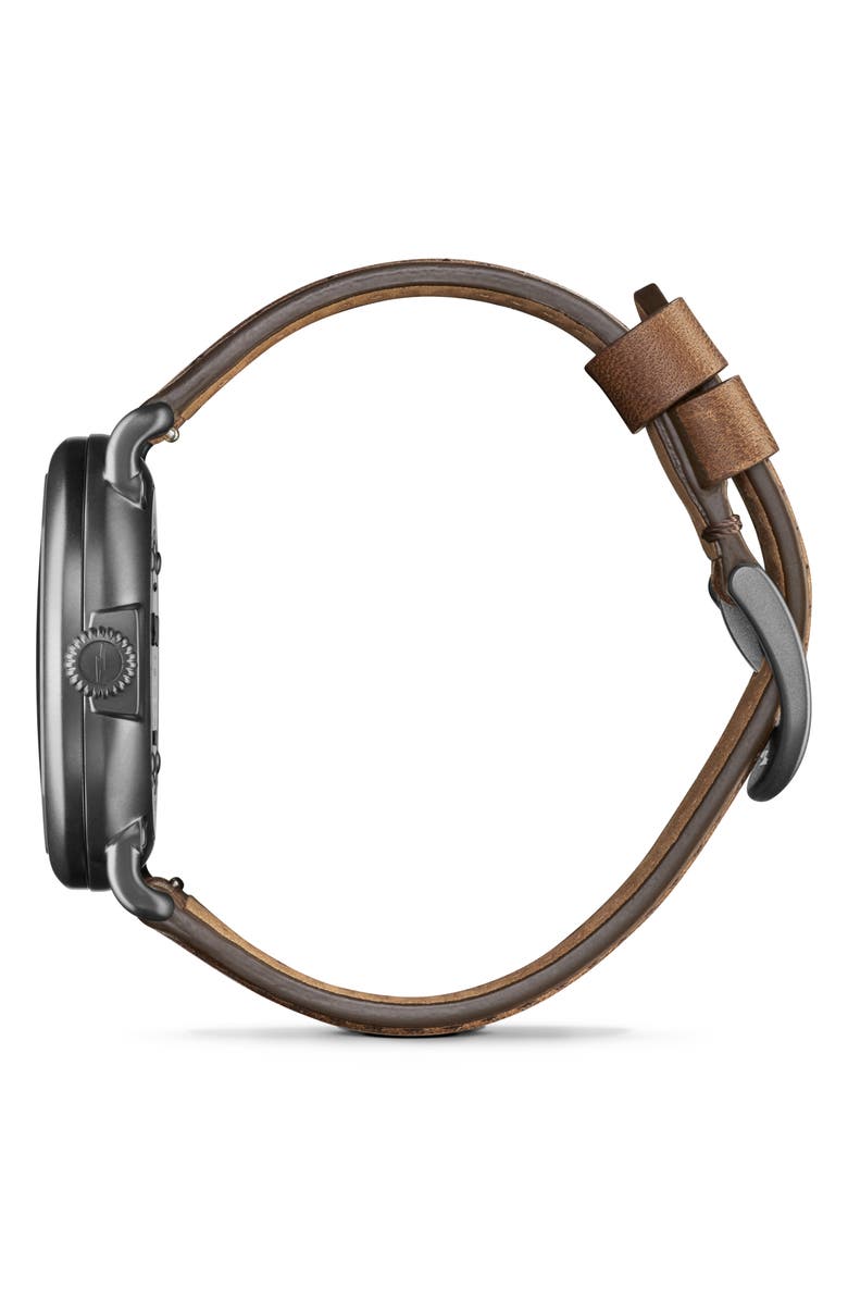 Shinola Runwell Petoskey Leather Strap Watch, 41mm, Alternate, color, Petoskey