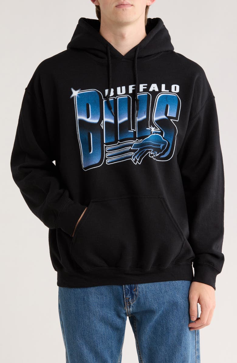 Junk Food Buffalo Bills Charm Hoodie, Main, color, Black