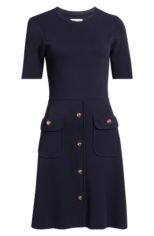 Eliza J Patch Pocket Knit A-line Dress