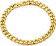 SAVVY CIE JEWELS Flat Curb Chain Bracelet