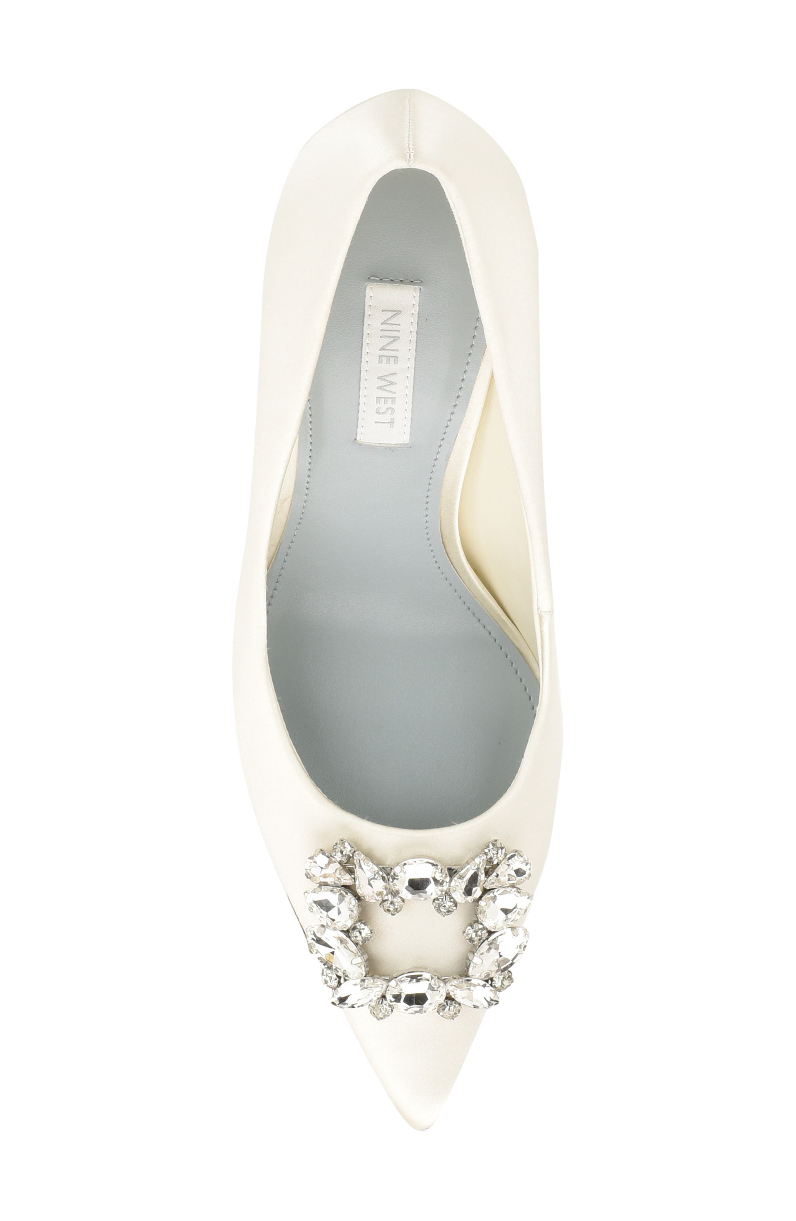 Nine West Fana Embellished Pointed Toe Pump, Alternate, color, 