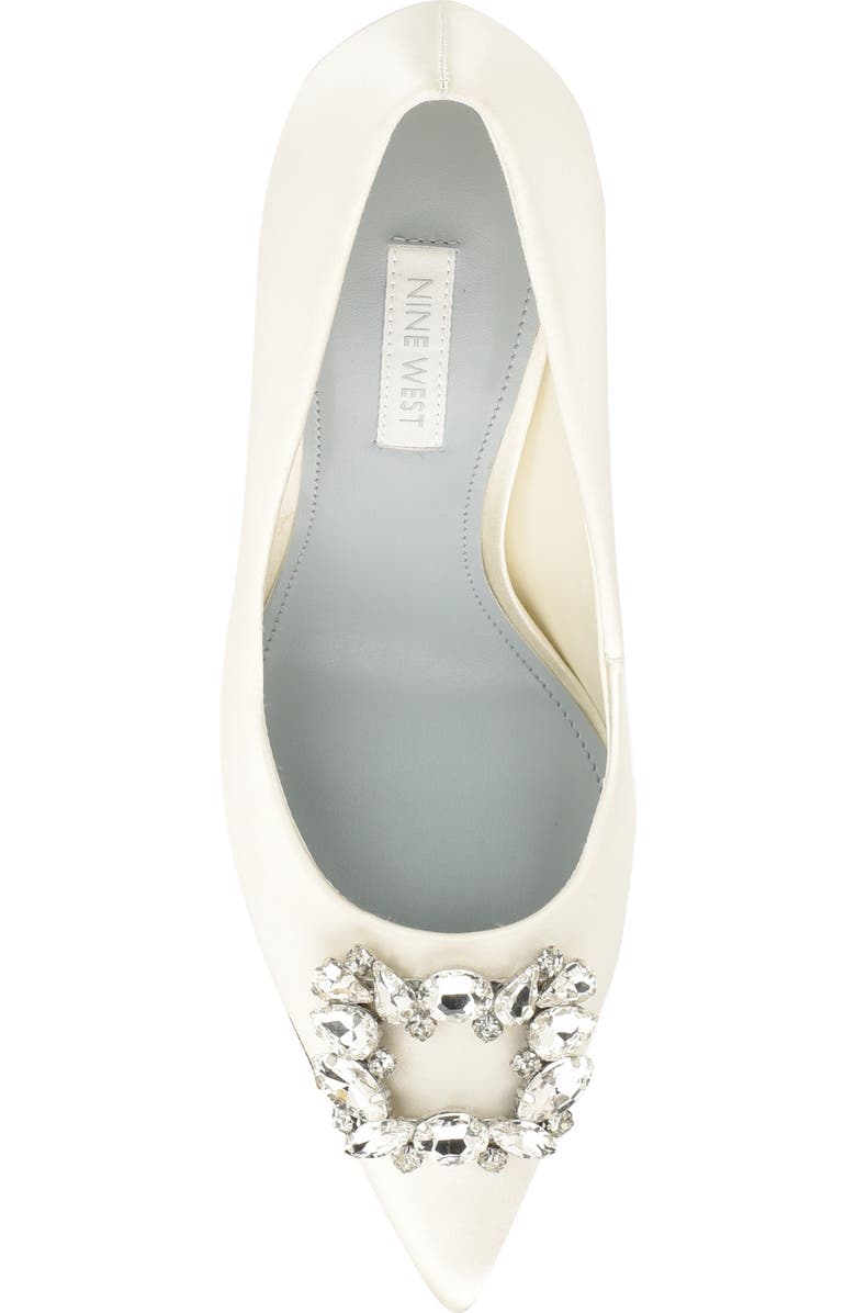 Nine West Fana Embellished Pointed Toe Pump, Alternate, color,