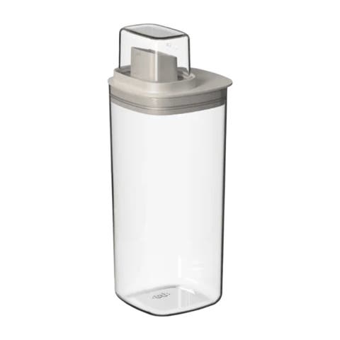 Versatile 50 oz Clear Airtight Laundry Detergent Dispenser with Measuring Cap