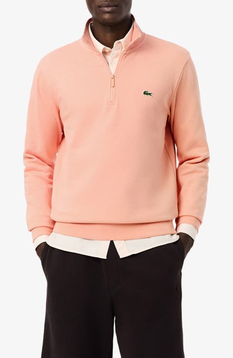 Cotton Fleece Half Zip Pullover