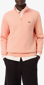 Lacoste Cotton Fleece Half Zip Pullover