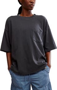 Free People FP Movement Logo Tackle Oversize Cotton T-Shirt