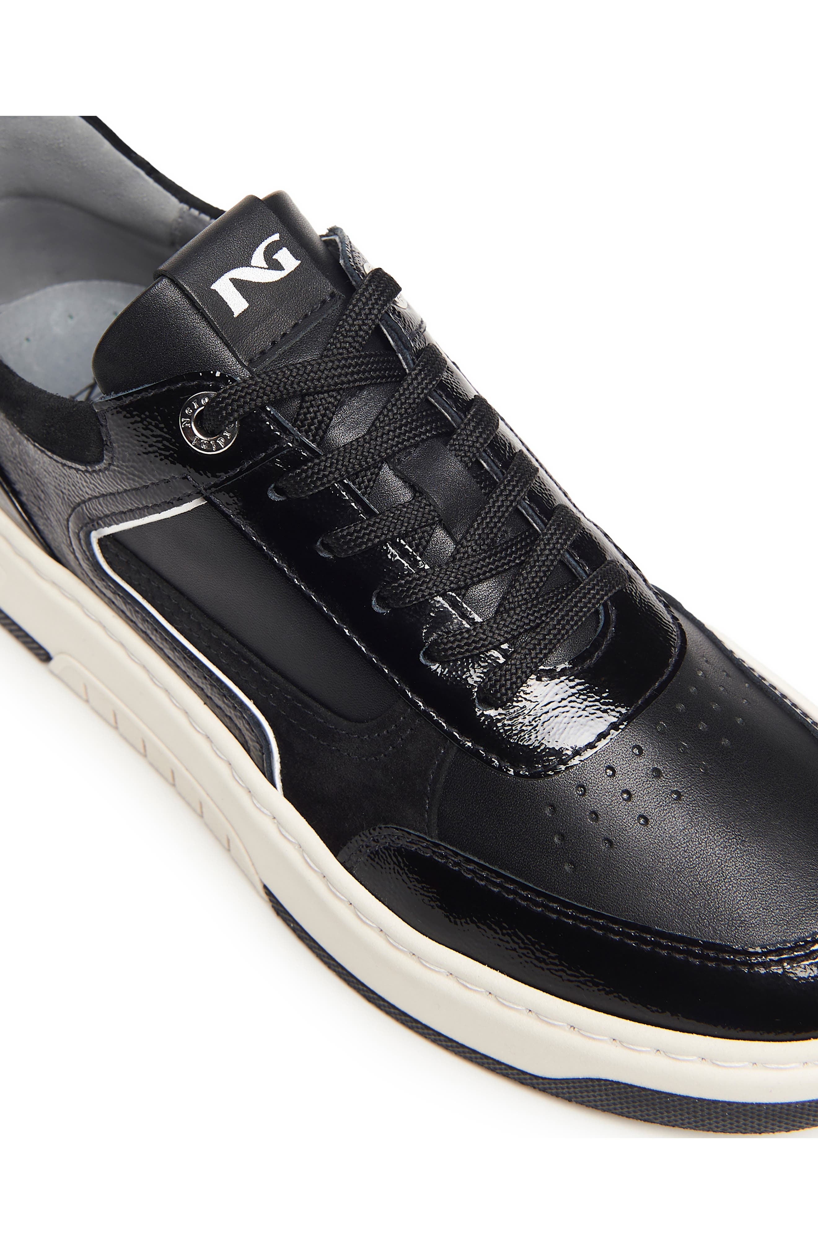 NeroGiardini Clean Retro Sneaker, Alternate, color, Black