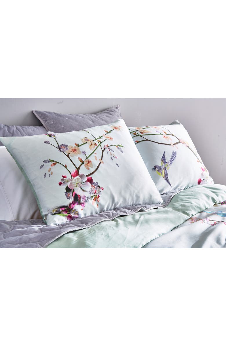 Ted Baker London Cherry Blossom Print Duvet Cover & Sham Set, Alternate, color, 