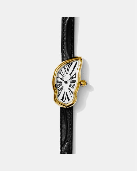 Small Melting Gold Watch
