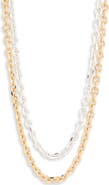 Leith Set of 2 Mixed Metal Chain Necklaces