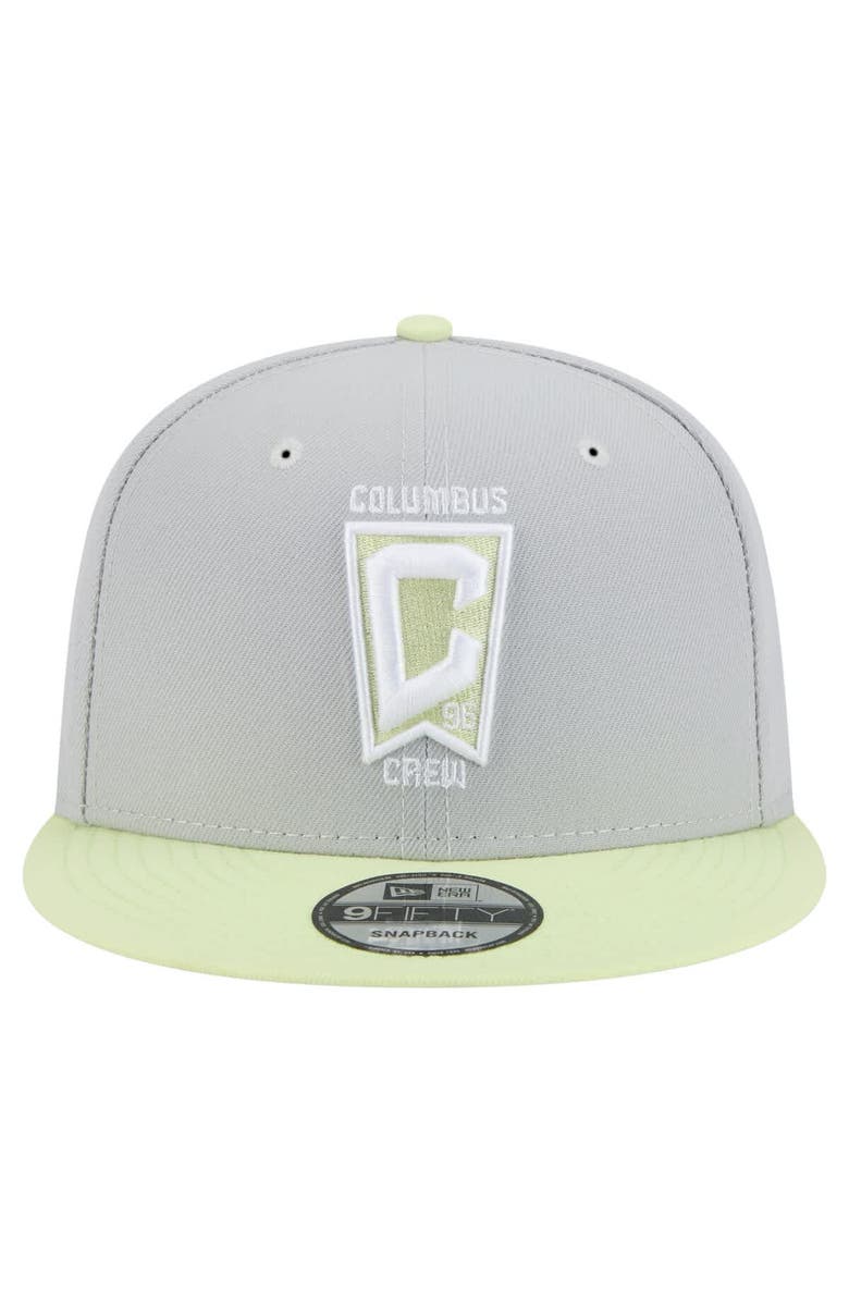 New Era Men's New Era Gray Columbus Crew Color Pack Two-Tone 9FIFTY Snapback Hat, Alternate, color, Gray