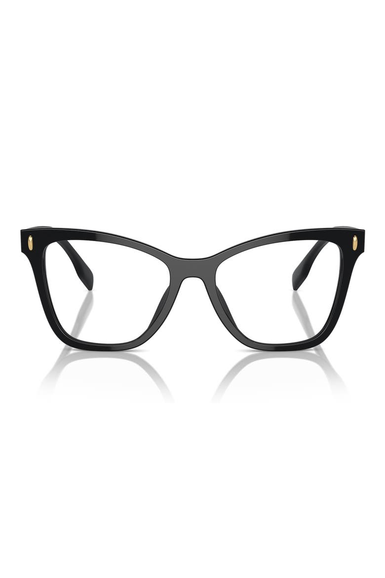 53mm Cat Eye Optical Glasses, Main, color, MATTE BLACK
