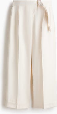 H&M Straight-leg Pants With Belt