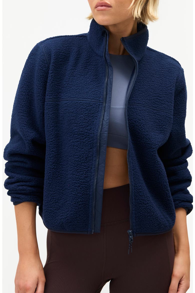 Chapelle High Pile Fleece Jacket, Main, color, NAVY
