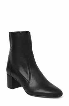Bruno Magli June Leather Block Heel Boot