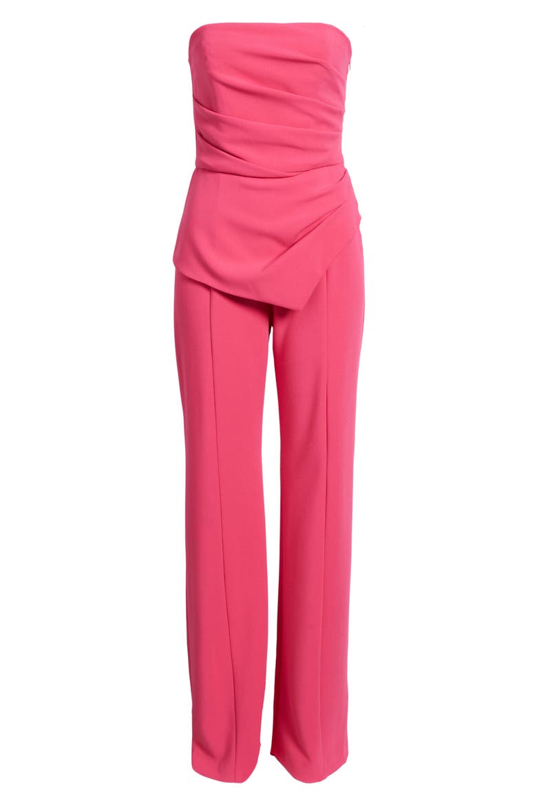 Rockie Strapless Jumpsuit, Alternate, color, FRAMBOISE