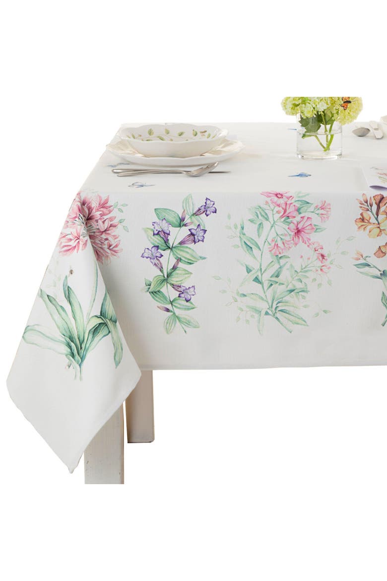 Butterfly Meadow Garden Tablecloth, Alternate, color, Multicolor