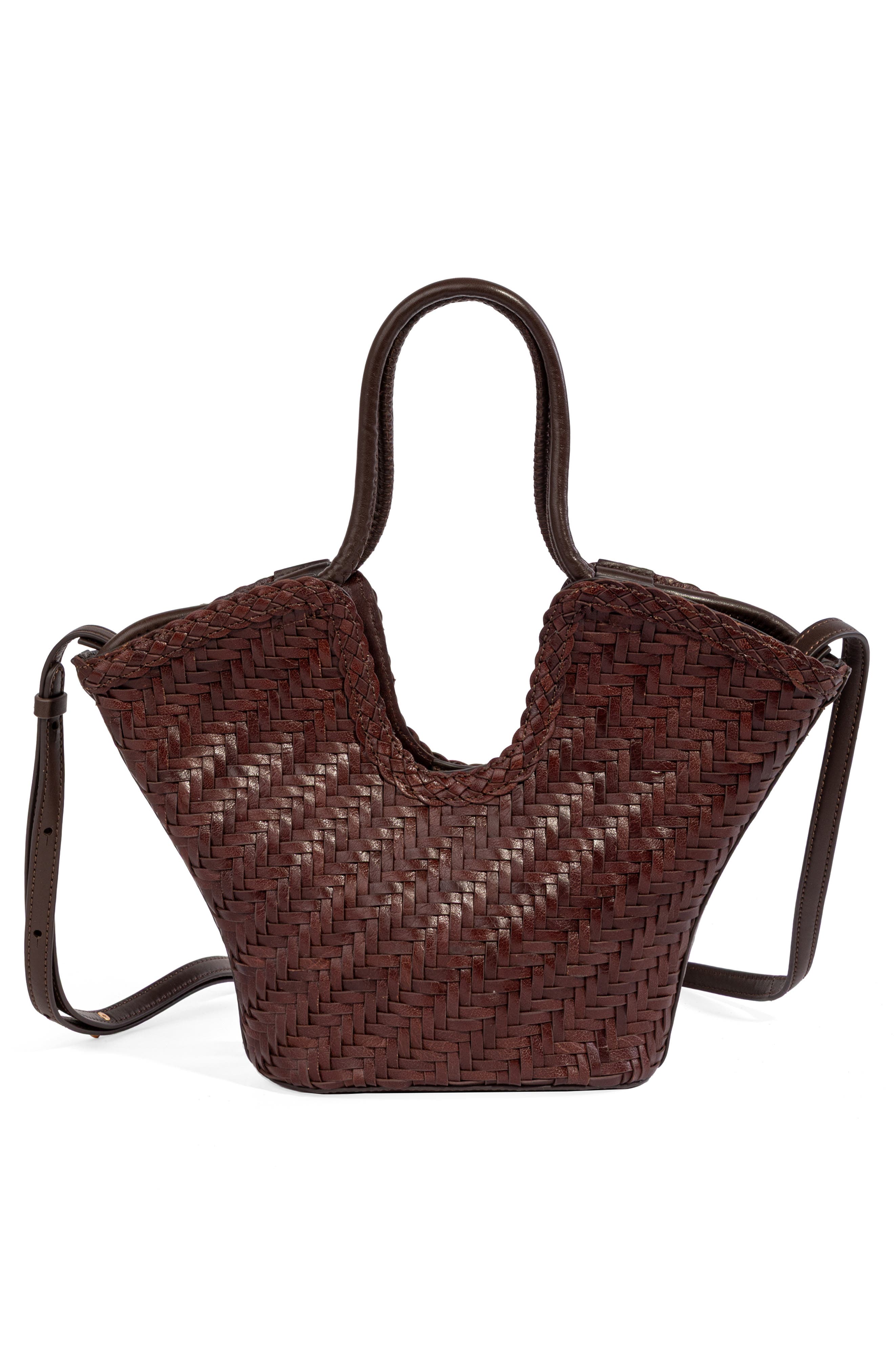 Lynn Leather Crossbody Bag, Alternate, color, DARK BROWN
