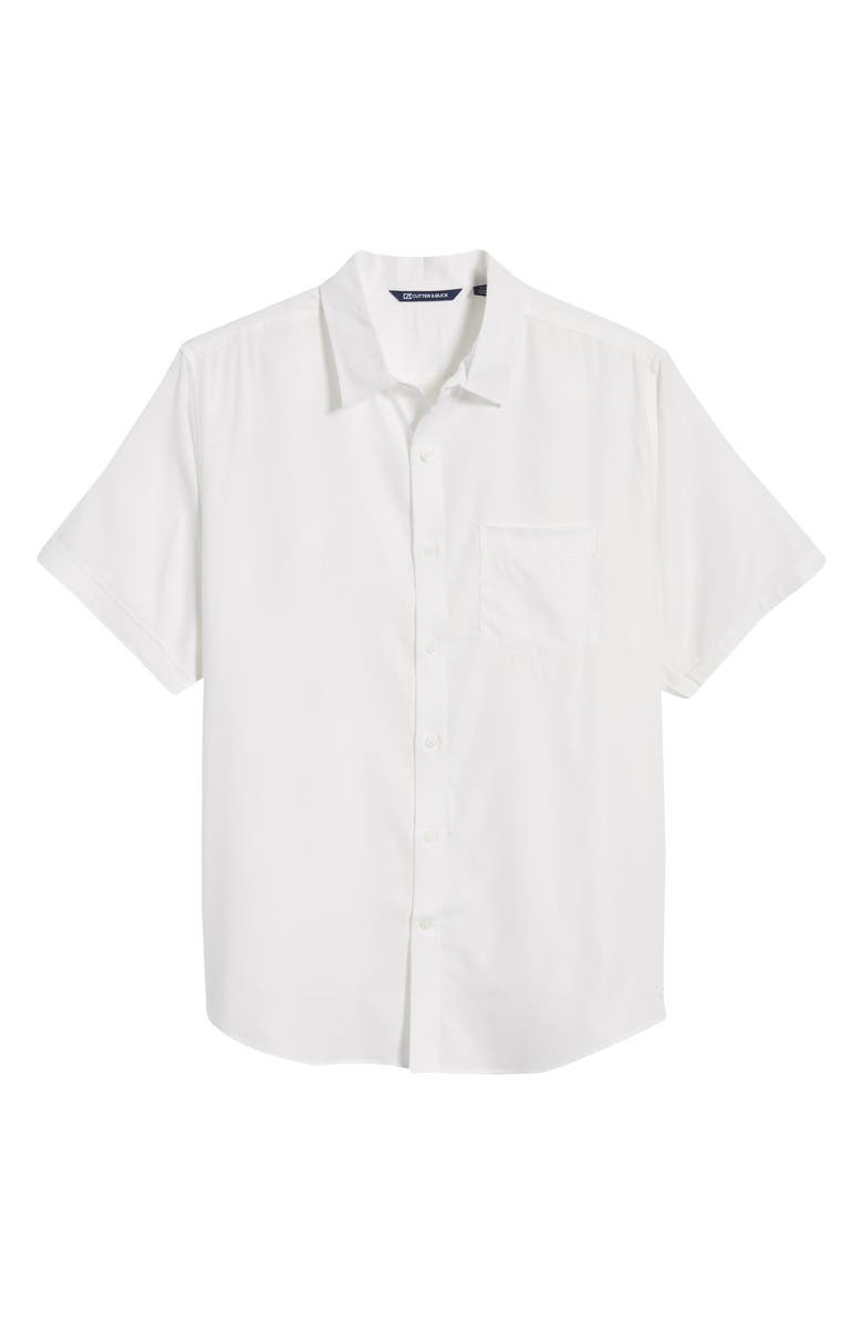 Cutter & Buck Windward Short Sleeve Twill Button-Up Shirt, Main, color, 
