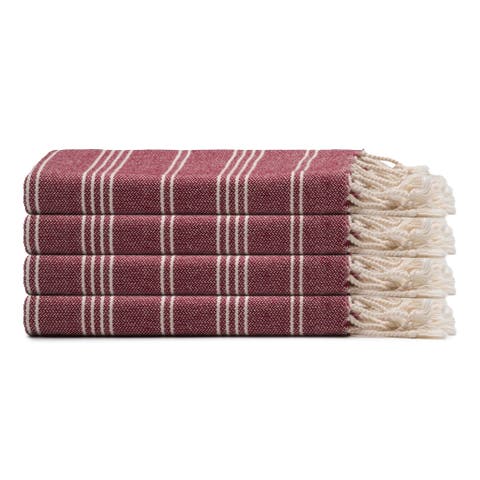 Essential Stripe Turkish Cotton Hand Towel Bundle
