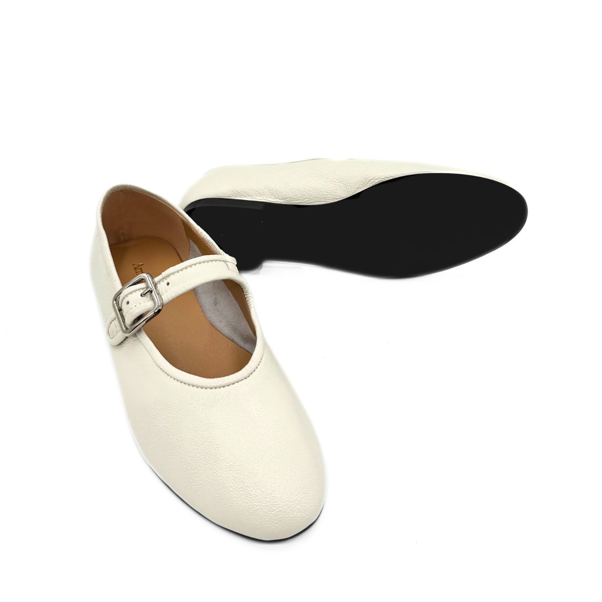 Ashley Mary Jane Flats, Alternate, color, White