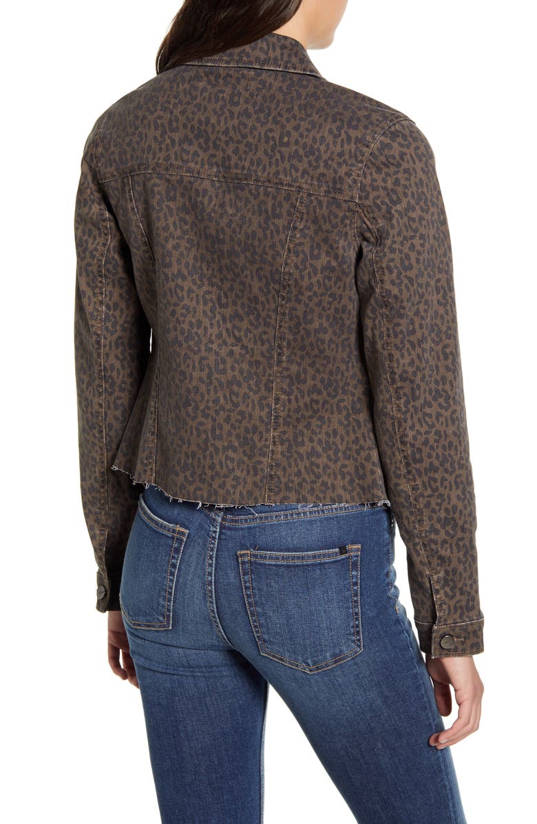 1822 Denim Leopard Print Denim Jacket, Alternate, color,