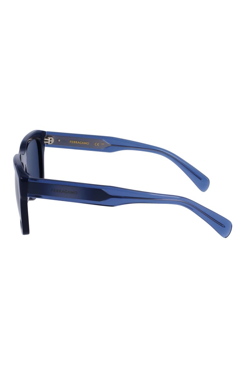 56mm Square Sunglasses, Alternate, color, BLUE