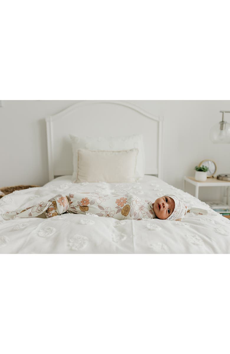 Copper Pearl Ferra Knit Swaddle Blanket, Alternate, color, Orange