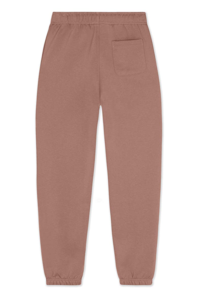 Heartly Ghost Midweight Relaxed Fleece Track Pants, Alternate, color, Hazy Pink