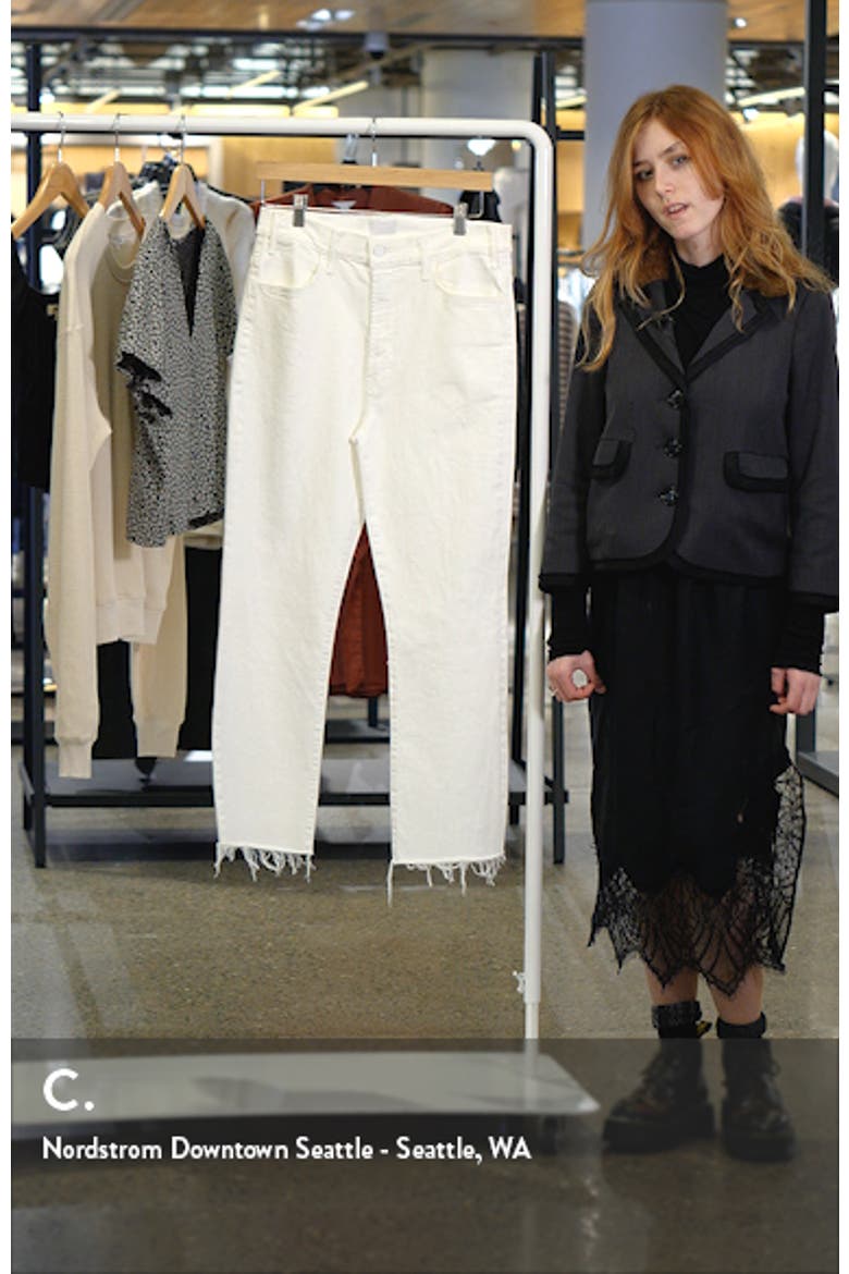 The Hustler High Waist Fray Hem Ankle Bootcut Jeans video
