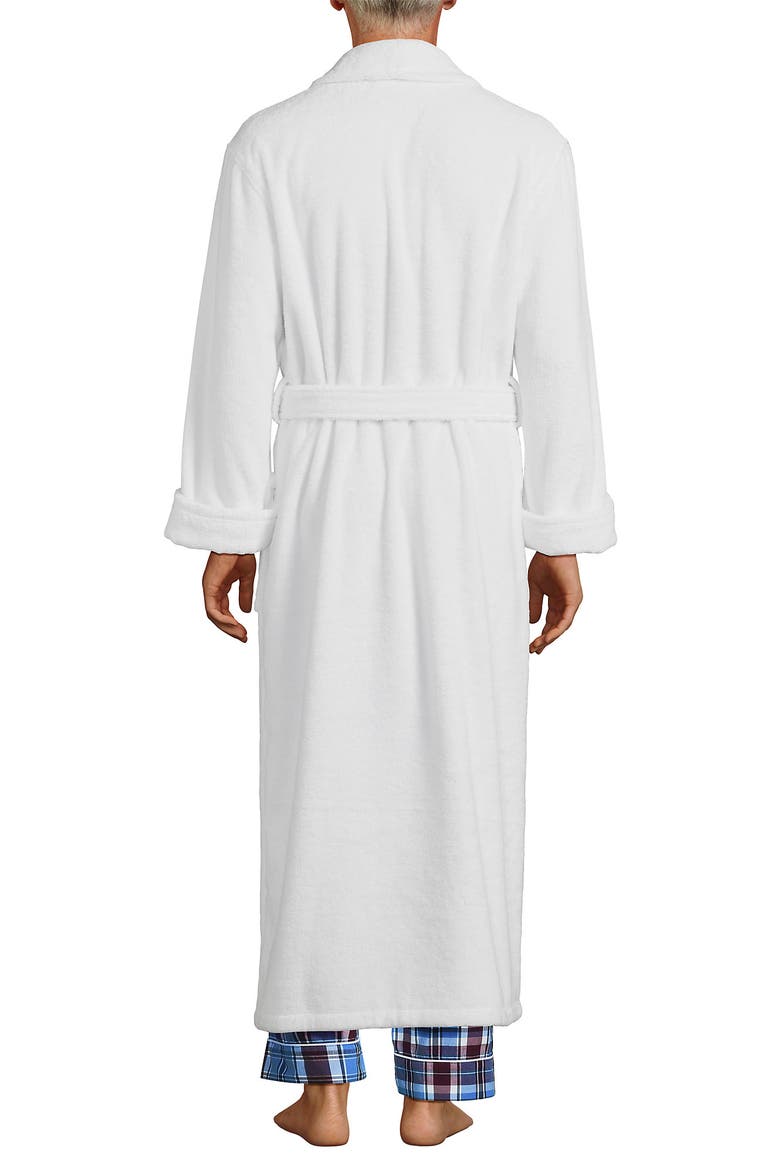 Full Length Turkish Terry Robe, Alternate, color, White
