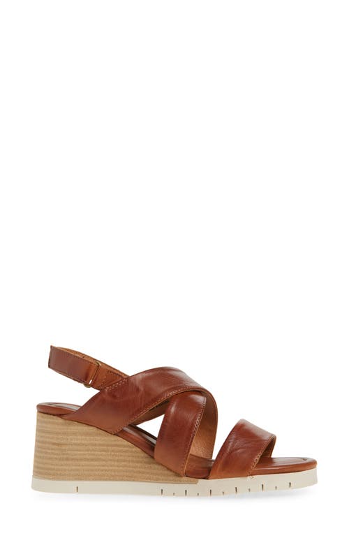 Miz Mooz Morgana Wedge Sandal In Brandy