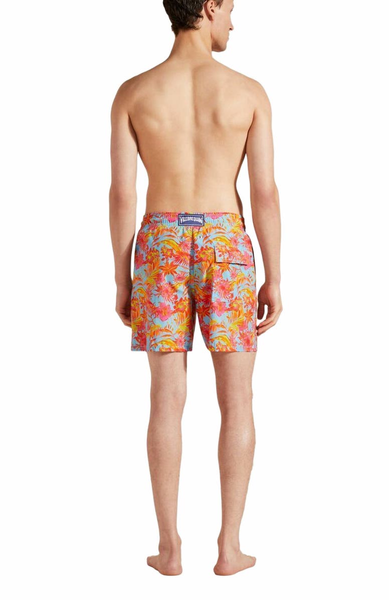 Vilebrequin Men's Tahiti Flowers Swim Trunks, Alternate, color, Santorin
