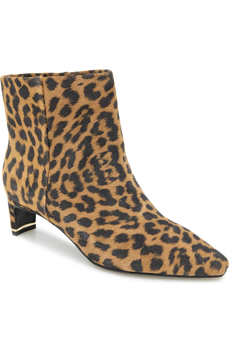 Kenneth Cole Mirandao Pointed Toe Boot, Main, color, Leopard Suede