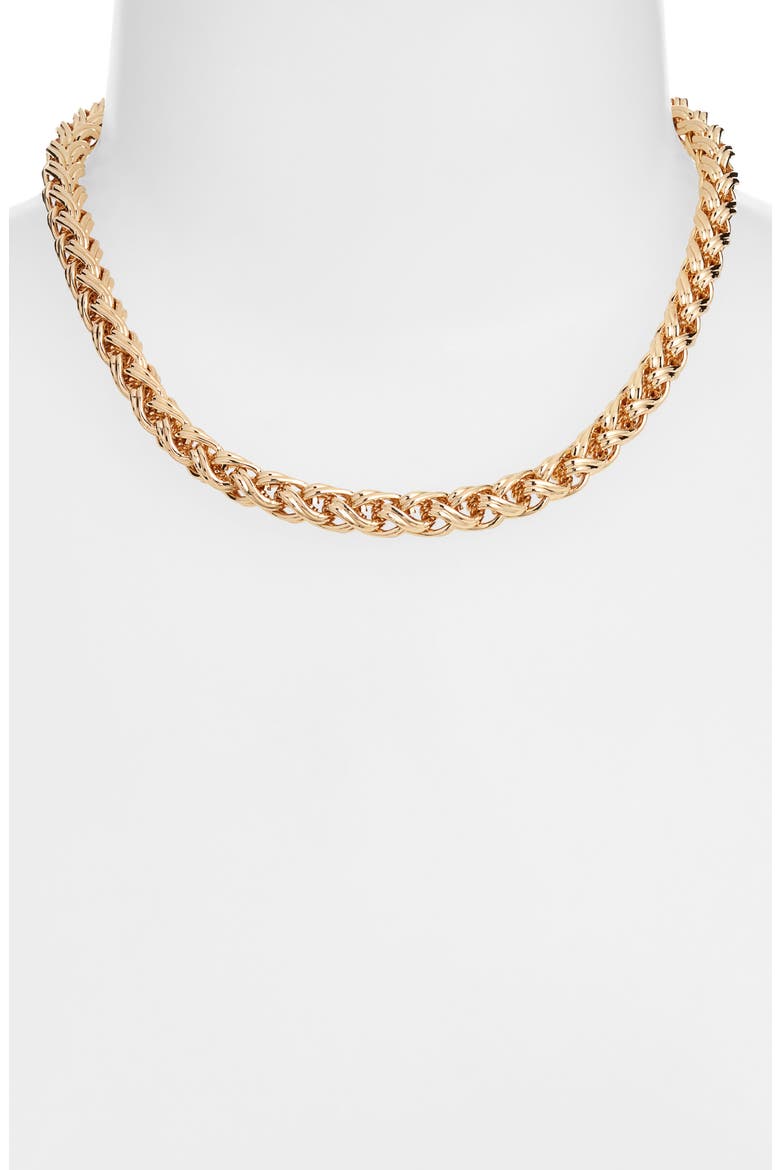 Chunky Chain Necklace, Alternate, color, GOLD