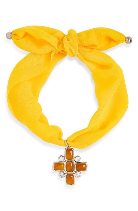 Elizabeth Cross Wrap Necklace