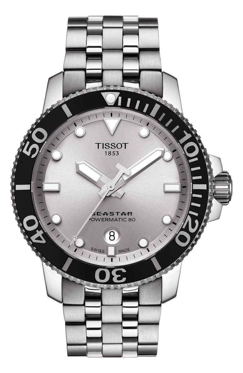 Tissot Seastar 1000 Automatic Bracelet Watch, 43mm, Main, color,