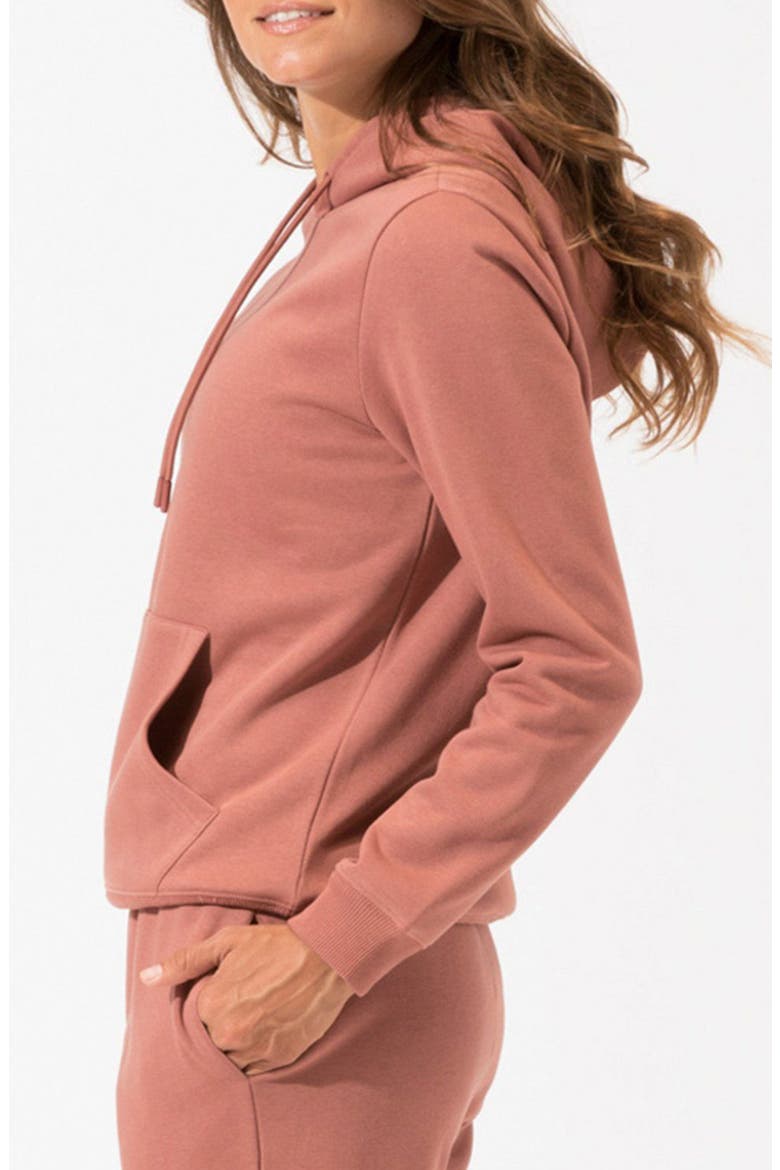 Invincible Organic Cotton Blend Fleece Sweatshirt, Alternate, color, CINNAMON