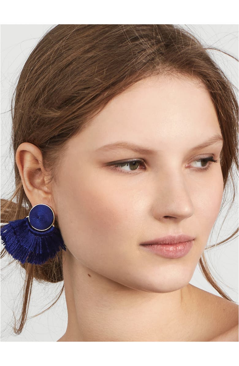 BaubleBar Martina Chubby Deco Fringe Drop Earrings, Alternate, color, 