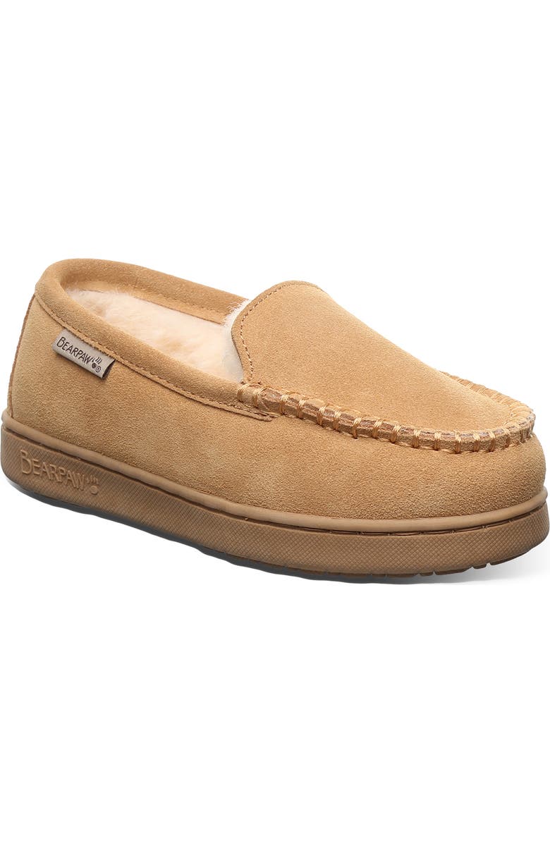 BEARPAW Kids' Jamie Slipper, Main, color, Iced Coffee