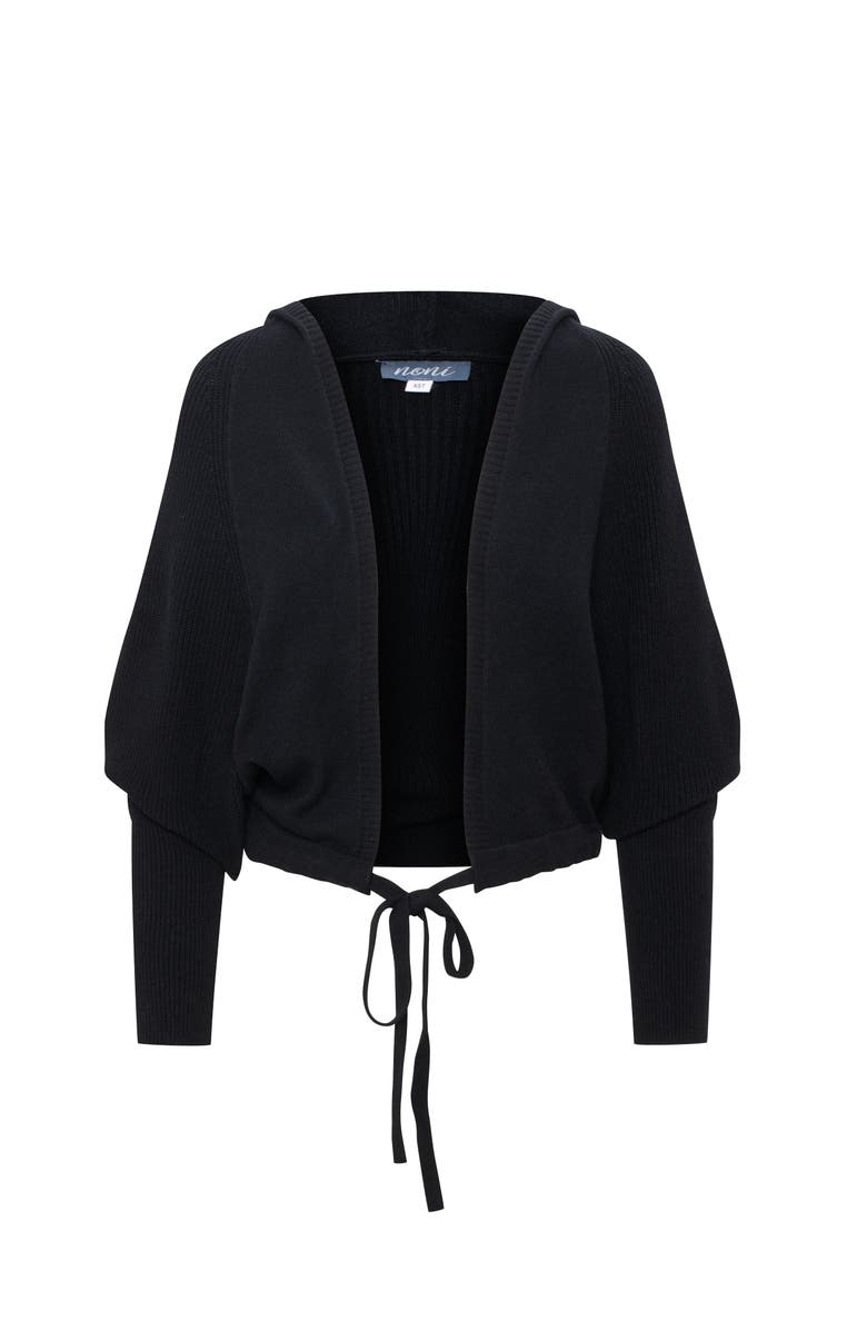Noni Knit Cardigan with drawstring, Main, color, Black
