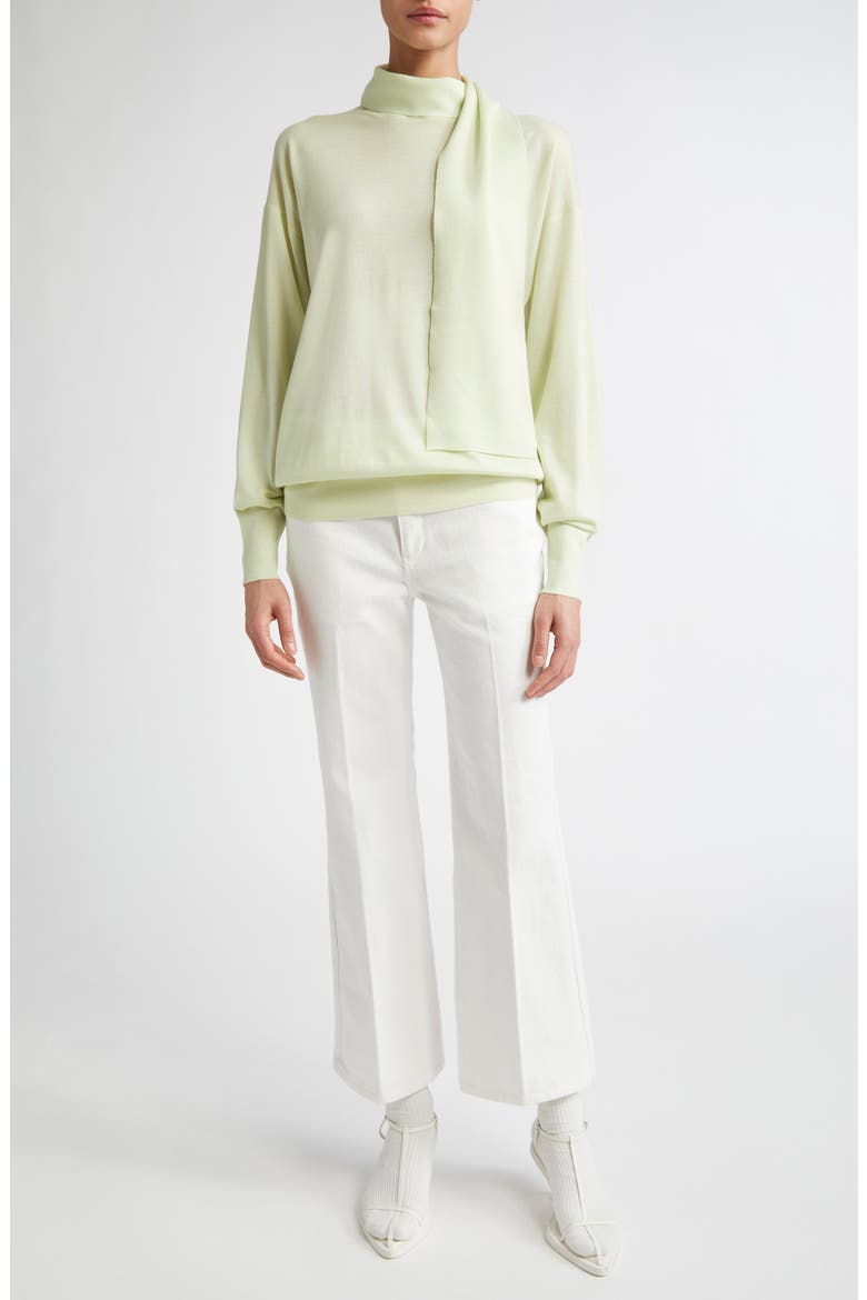 Crop Flare Leg Jeans, Alternate, color, OPTIC WHITE