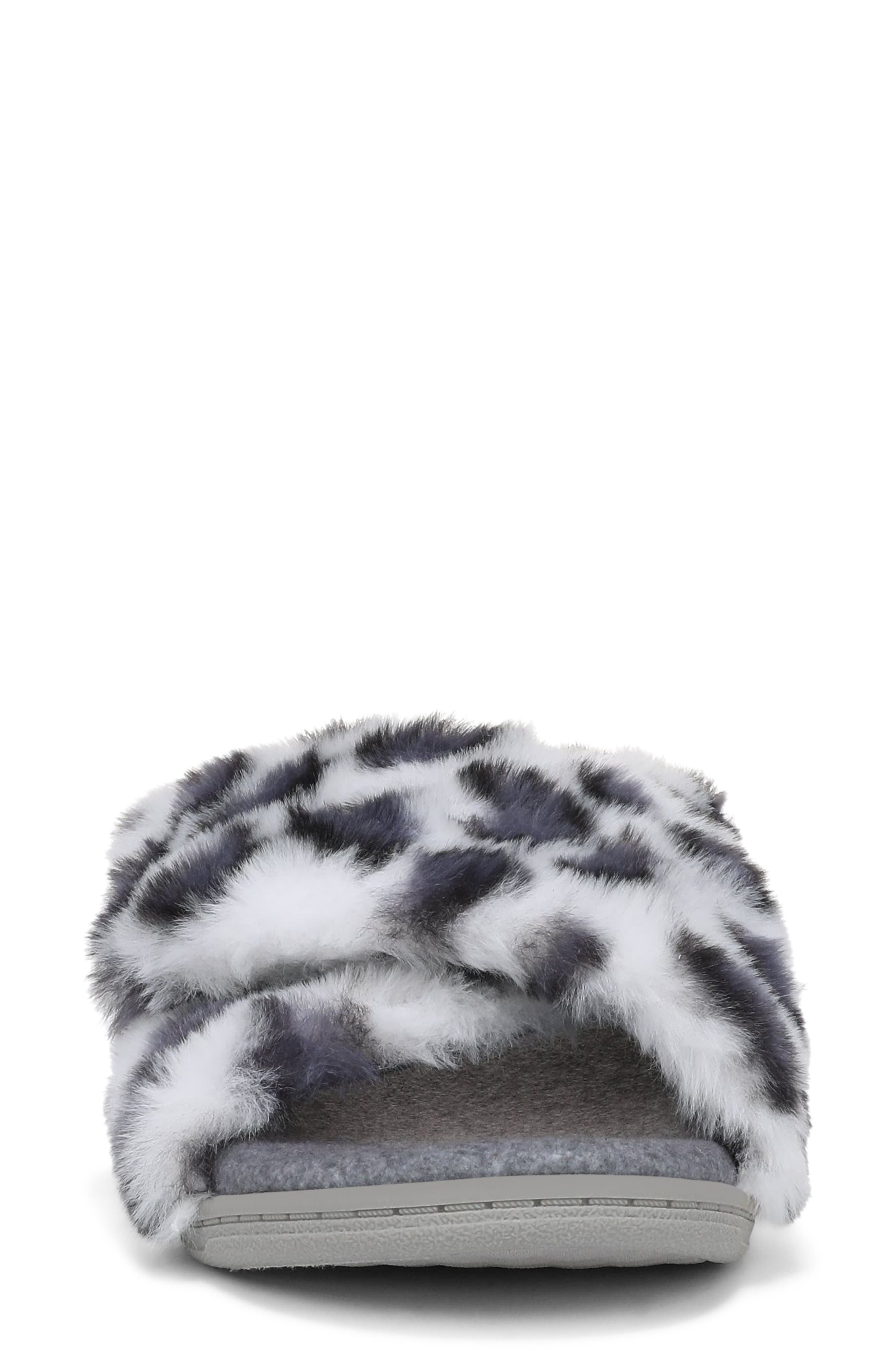 Vionic Relax II Plush Slide Sandal, Alternate, color, White Multi