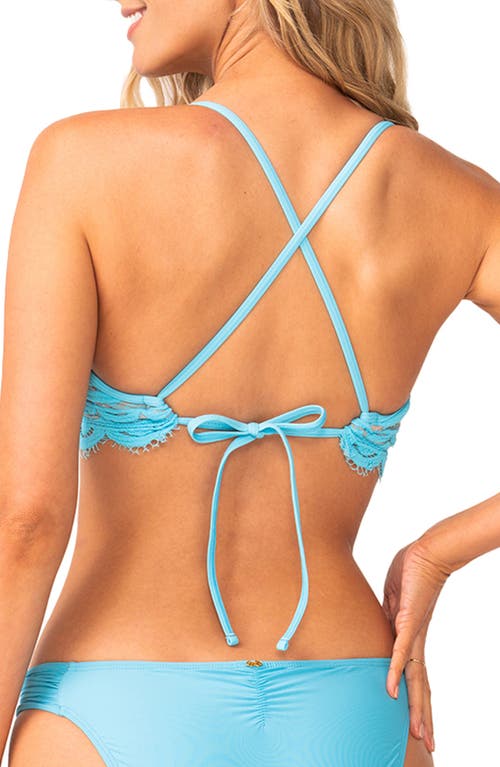 Pq Swim Lace Bikini Top In Kai