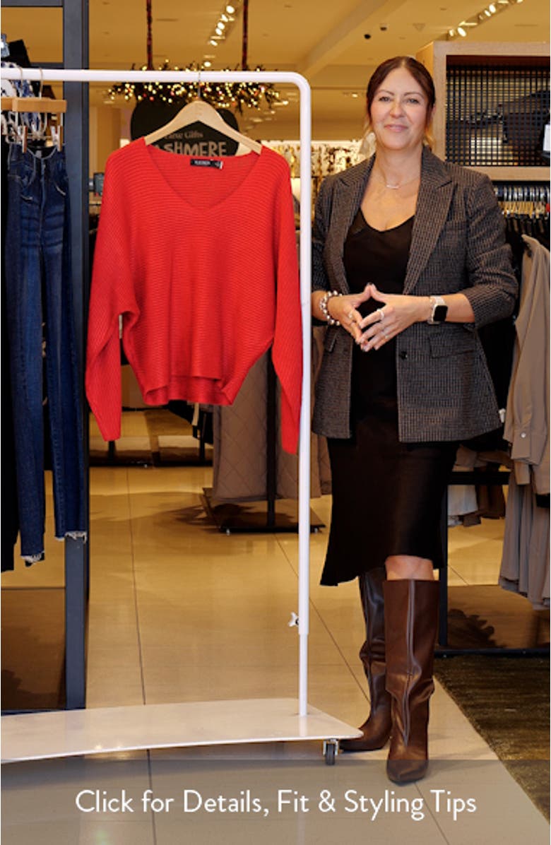 Ottoman Stitch Dolman Sleeve Sweater, sales video thumbnail