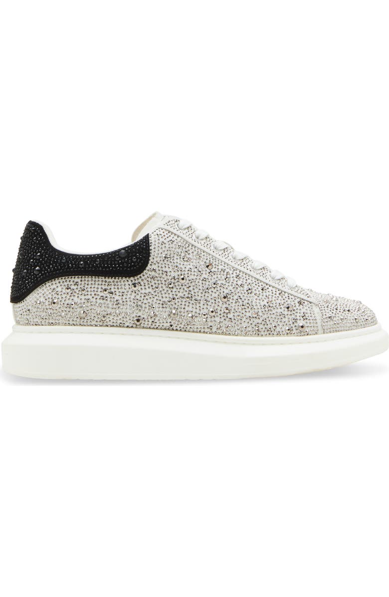 Steve Madden Icebergg Rhinestone Sneaker, Alternate, color, Iridescent